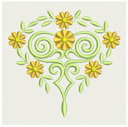 Heirloom Flower machine embroidery designs