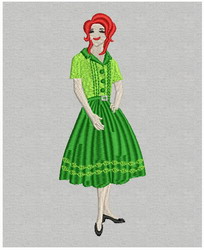 Fashion Girl-08 (LG) machine embroidery designs