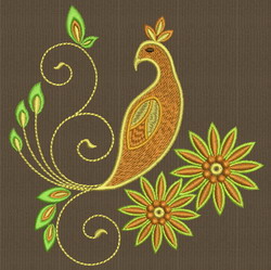 Bird Deco 1 machine embroidery designs