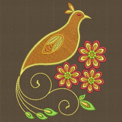 Bird Deco 2 machine embroidery designs