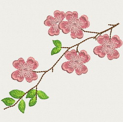 Pink Flower machine embroidery designs