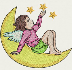 Angel Girl 07 machine embroidery designs