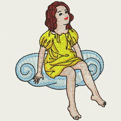 Angel Girl 10 machine embroidery designs