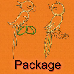 Vintage Cute Birds machine embroidery designs