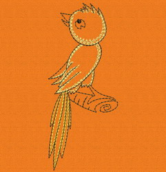 Vintage Cute Bird 05 machine embroidery designs