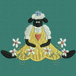 Country Sheep 01 machine embroidery designs