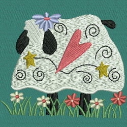 Country Sheep 04 machine embroidery designs