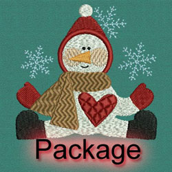 Country Snowman machine embroidery designs