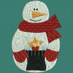 Country Snowman 08 machine embroidery designs