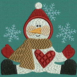 Country Snowman 11 machine embroidery designs