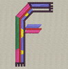 Colorful Alphabet-F