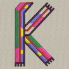 Colorful Alphabet-K