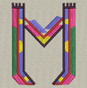 Colorful Alphabet-M