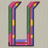 Colorful Alphabet-U