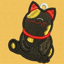 FSL Fortune Cat 02 machine embroidery designs