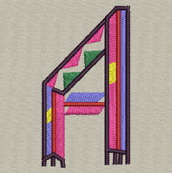 Colorful Alphabet-A machine embroidery designs