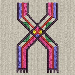 Colorful Alphabet-X machine embroidery designs