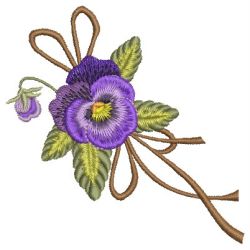 Pansies 05 machine embroidery designs