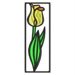 Decorative Tulips 03 machine embroidery designs