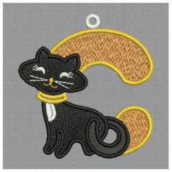 FSL Cat Alphabet 03 machine embroidery designs