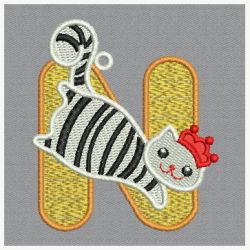 FSL Cat Alphabet 14 machine embroidery designs