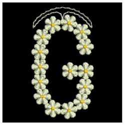 FSL Floral Letters 07 machine embroidery designs