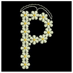 FSL Floral Letters 16 machine embroidery designs