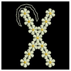 FSL Floral Letters 24 machine embroidery designs