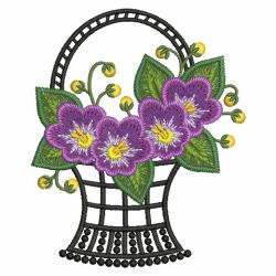 African Violet 05(Lg) machine embroidery designs