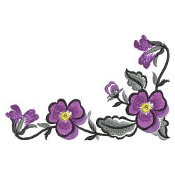 Brush Painting Pansies 02(Lg) machine embroidery designs