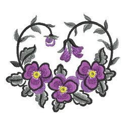 Brush Painting Pansies 06(Md) machine embroidery designs