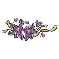 Brush Painting Pansies 08(Md) machine embroidery designs