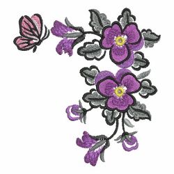 Brush Painting Pansies 09(Sm) machine embroidery designs