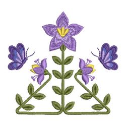 Art Nouveau Flowers machine embroidery designs