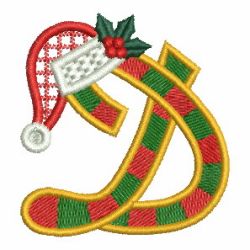 Christmas Holly Alphabet 04 machine embroidery designs