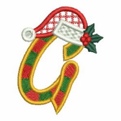 Christmas Holly Alphabet 07 machine embroidery designs