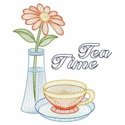 Rippled Tea Time 2 03(Lg) machine embroidery designs