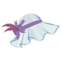 Rippled Fashion Hats 04(Lg) machine embroidery designs