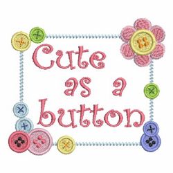 Cute As A Button 2 08 machine embroidery designs