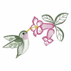 Rippled Hummingbirds 3(Md) machine embroidery designs