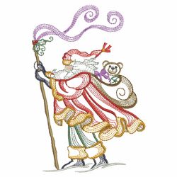 Vintage Christmas Santa(Sm) machine embroidery designs