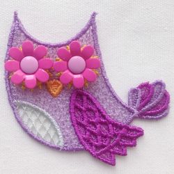 FSL Button Owls 09 machine embroidery designs