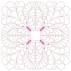 Trapunto Butterfly Quilt Block 01(Md) machine embroidery designs