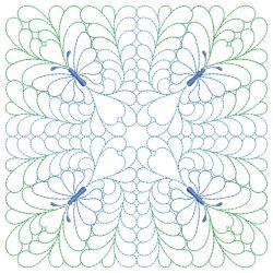 Trapunto Butterfly Quilt Block 06(Lg)