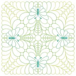 Trapunto Butterfly Quilt Block 09(Lg)