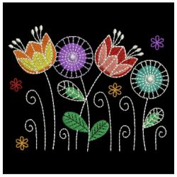 Fantasy Flowers 04 machine embroidery designs