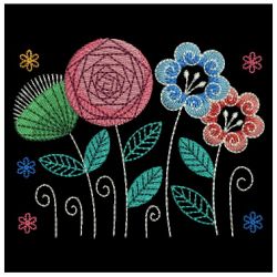 Fantasy Flowers 05 machine embroidery designs