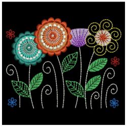 Fantasy Flowers 06 machine embroidery designs