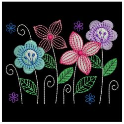 Fantasy Flowers 07 machine embroidery designs