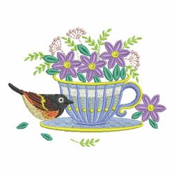 Teacup In Bloom 4 machine embroidery designs